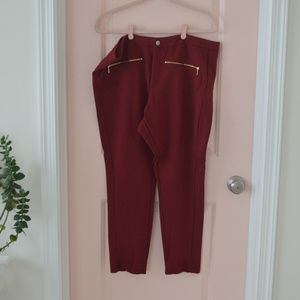 Worn Once! Maroon IMAN Leggings